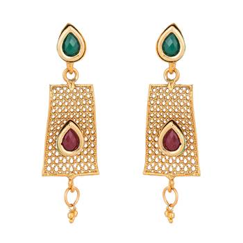 Gold emerald  necklaces 3