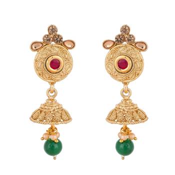 Gold emerald  necklaces 3