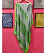 Grey Bengal cotton Handloom saree with blouse