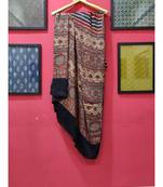 Black Modal Ajrakh Printed saree with blouse