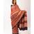 Brown Modal Ajrakh Printed saree with blouse