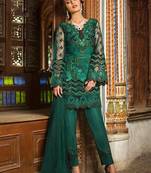 Green Designer Wedding Wear Pakistani Suit
