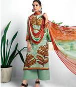 Multicolor printed cotton silk salwar