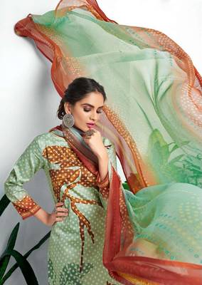 Multicolor printed cotton silk salwar 2