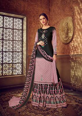 Pink printed cotton salwar 1