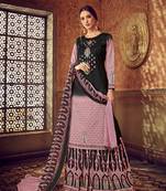 Pink printed cotton salwar