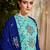 Blue embroidered cambric salwar
