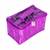 atorakushon   Satin Purple Multipurpose Make up Organizer Jewellery Cosmetic Necklace 10 Pouches For Women And Girls