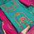 sea green embroidered cotton unstitched salwar with dupatta