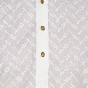 White Plain Cotton Men Pyjamas 5