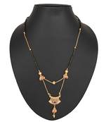 Gold diamond mangalsutra