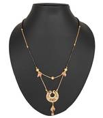 Gold diamond mangalsutra