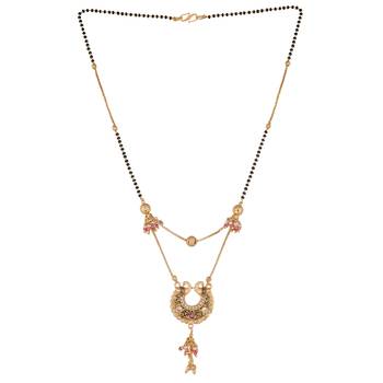 Gold diamond mangalsutra 2