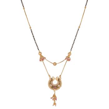 Gold diamond mangalsutra 3