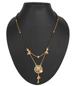 Gold diamond mangalsutra