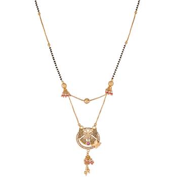 Gold diamond mangalsutra 3