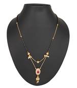 Pink diamond mangalsutra