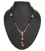 Pink diamond mangalsutra
