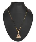 Pink diamond mangalsutra