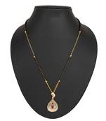 Pink diamond mangalsutra