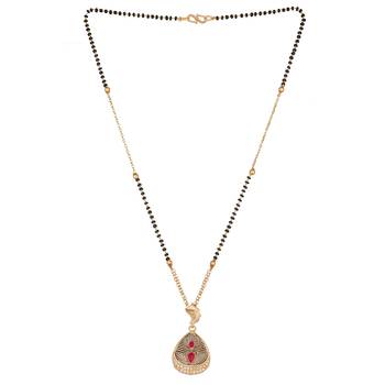 Pink diamond mangalsutra 2