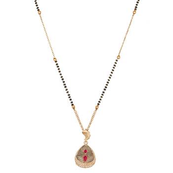 Pink diamond mangalsutra 3