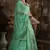 Green Embroidered Organza Bridal Lehenga