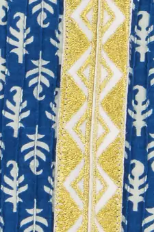   Blue printed cotton kurtas and kurtis