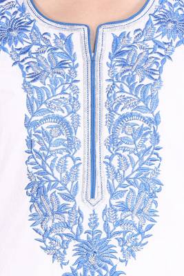  White embroidered cotton kurtas and kurtis 4