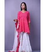Magenta leheriya Peplum set