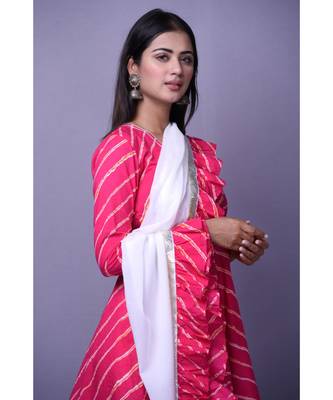 Magenta leheriya Peplum set 3