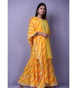 Yellow Leheriya Garara Set