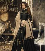 Black embroidered georgette salwar