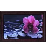Beautiful Purple Flower Satin Matt Texture UV Art Painting