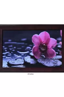 Beautiful Purple Flower Satin Matt Texture UV Art Painting