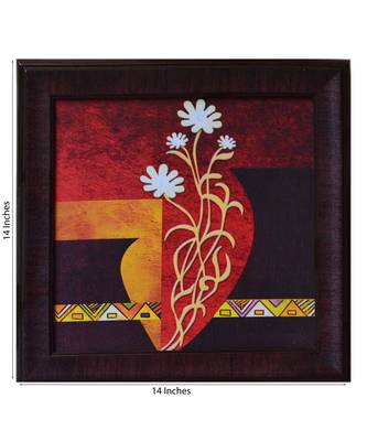Floral Theme Satin Matt Texture UV Art Painting 3