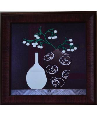 Floral Theme Satin Matt Texture UV Art Painting 1
