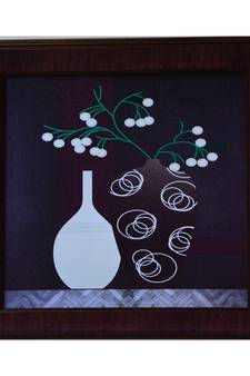 Floral Theme Satin Matt Texture UV Art Painting