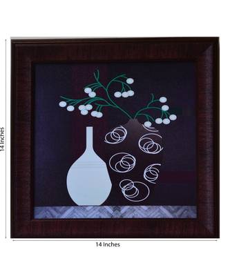 Floral Theme Satin Matt Texture UV Art Painting 3