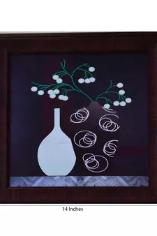 Floral Theme Satin Matt Texture UV Art Painting