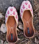 Purple Women Jutti, Fabric Women Shoe, Indian Ethnic Shoes, Casual Shoe, Khussa