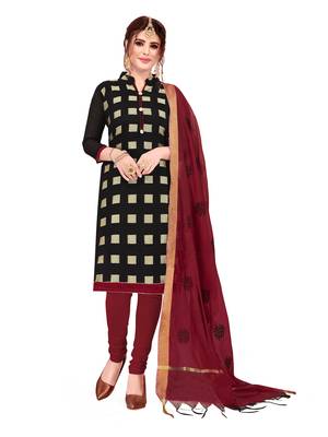 Black woven banarasi salwar 1