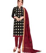 Black woven banarasi salwar
