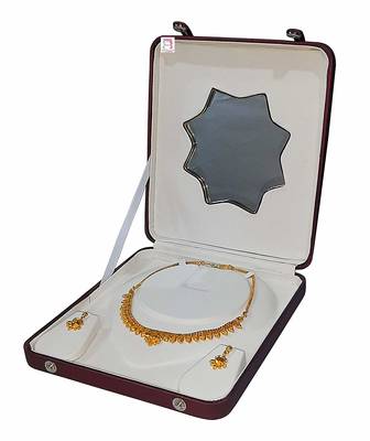 atorakushon   Velvet Combo Jewellery Box Ring Box Earrings Necklace Organiser for Women's  2