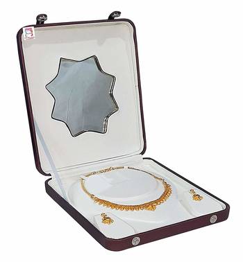 atorakushon   Velvet Combo Jewellery Box Ring Box Earrings Necklace Organiser for Women's  3