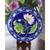 Blue Pottery Blue Lotus Flower Plate