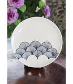 Blue pottery Whilte Wing Plate