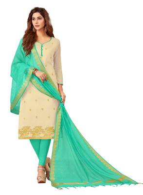 Off-white jacquard banarasi silk salwar 1