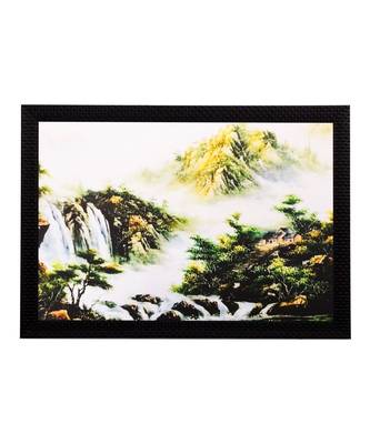 Waterfall View Matt Textured UV Art Painting 1