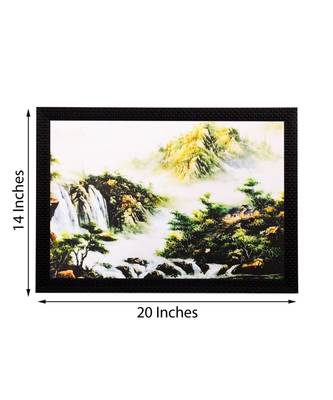 Waterfall View Matt Textured UV Art Painting 3
